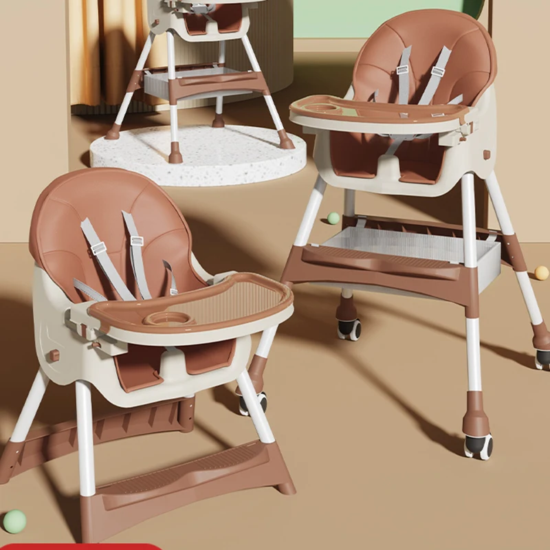 Mini Platform Chair With Wheels Foldable Dining Soft Baby Chair Furniture Elementary Silla Plegable Infantil Child Furniture