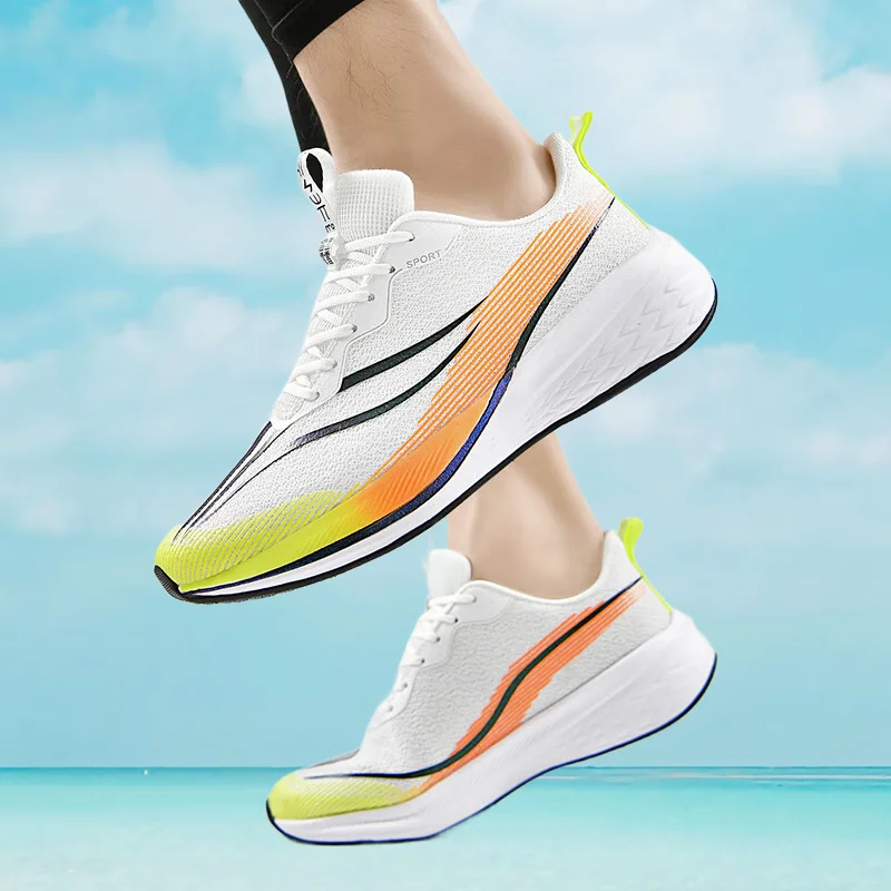 

Нескользящая мужская спортивная обувь — легкие дышащие кроссовки 2025 года для бега и повседневной одежды для уличных танцев