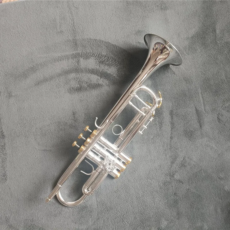 

TOP Stradivarius LT 197S77 Silver Trumpet Pipe Flat Instrument Brass Strudents