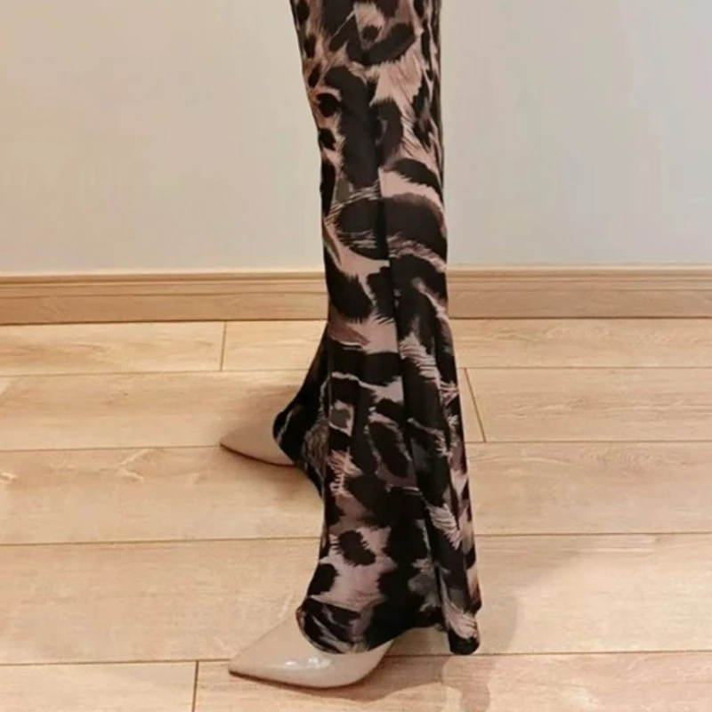 Damskie sukienki i spódnice w kształcie litery A z nadrukiem, prześwitujące, seksowne, długie, letnie, oddychające, zwiewne, dopasowane, z siateczki, erotyczne ubrania klubowe.