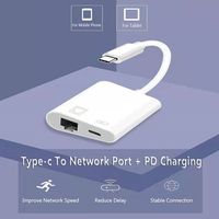 Connection Mobile Phone Adapter Type-C to RJ45 Port Ethernet Converter PD Charging Network Card For Xiaomi Huawei