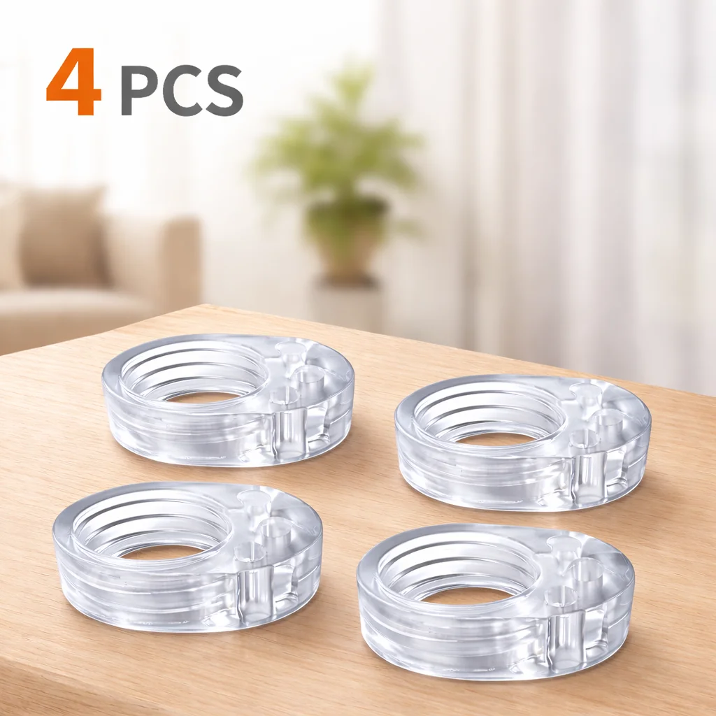 

4 прозрачных силиконовых накладок-стопоров для дверей — буферы для защиты от ударов на дверных ручках и стенах для безопасности детей, защиты дома и защиты стен