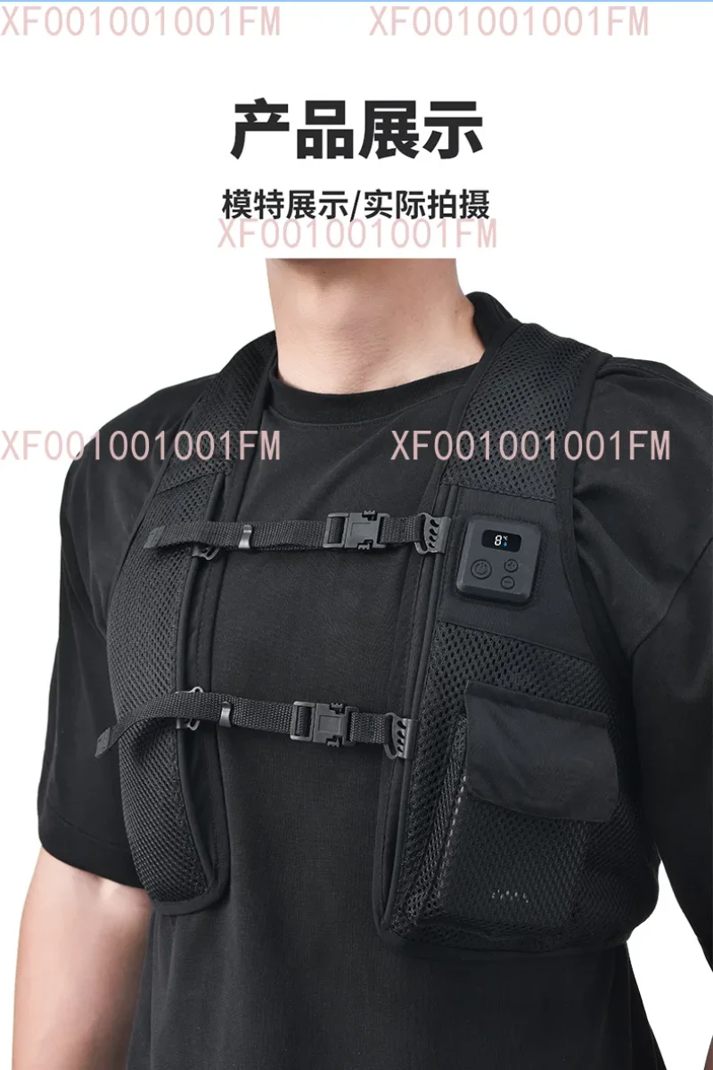 Rechargeable semiconductor heating and cooling vest outdoor portable portable intelligent heating clothes heating vest