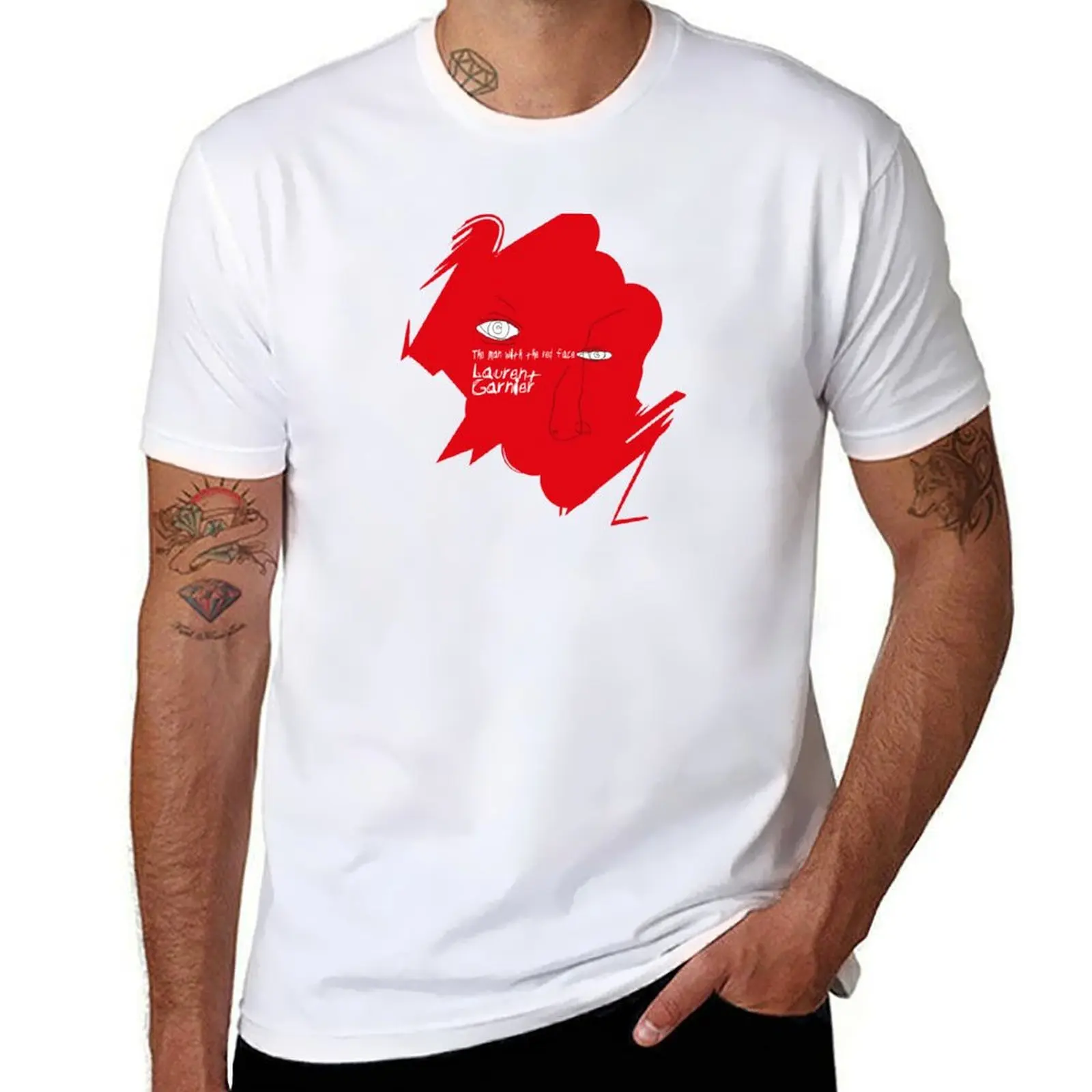 

Laurent Garnier - The Man with the Red Face T-Shirt new edition vintage workout shirts for men