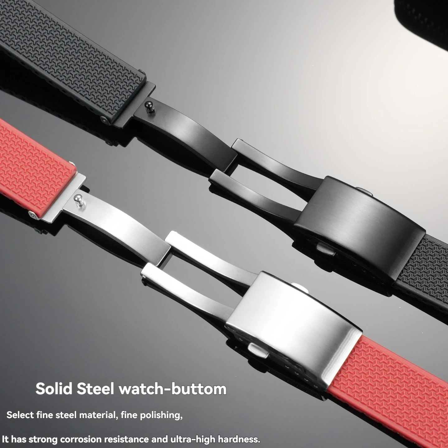 Liquid Silicone watchStrap For Casio GST-W300 GST-B100 GSTS100 GST110 GST120 Sport Waterproof Folding Buckle Replace Watch Band view 3
