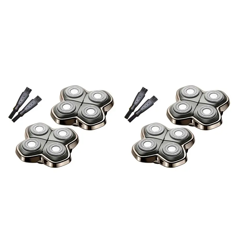 

B89B-4Pack Professional Replacement Head For Skulls Pitbulls Shaver Gold PRO, Silver PRO, Diamond PRO Series