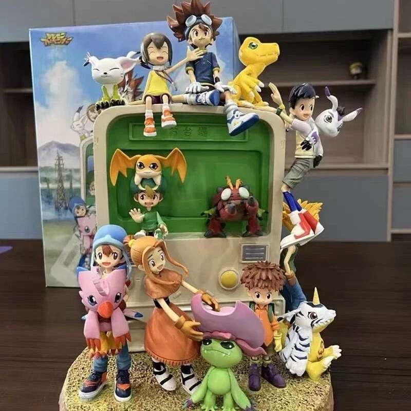 34cm Digimon Adventure Anime Figure Gk The Initial Memories Yagami Taichi Ishida Yamato Takenouchi Sora Izumi Koushiro Mimi Toy