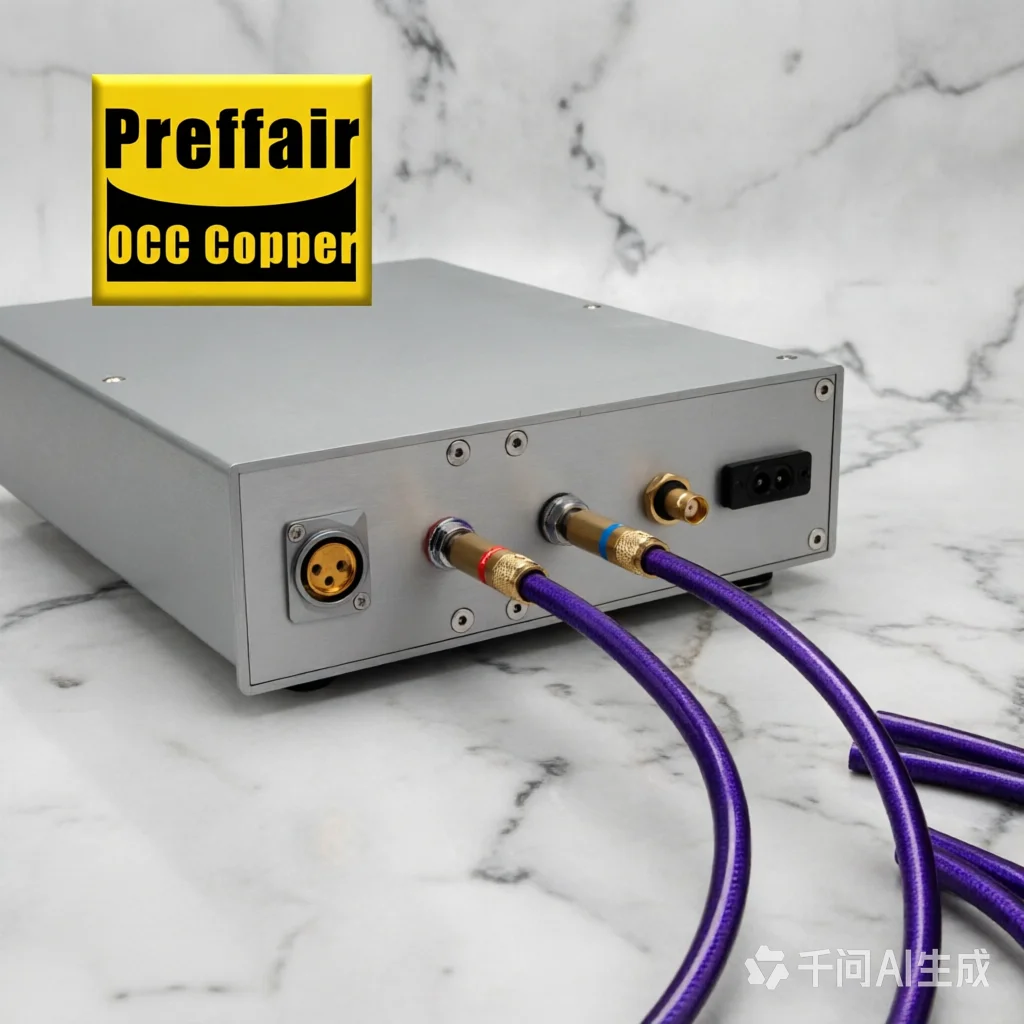 Pair Preffair X409 RCA Audio Interconnect Cable with Gold Plated RCA Plug for DVD/CD Player/Decorder/AMP