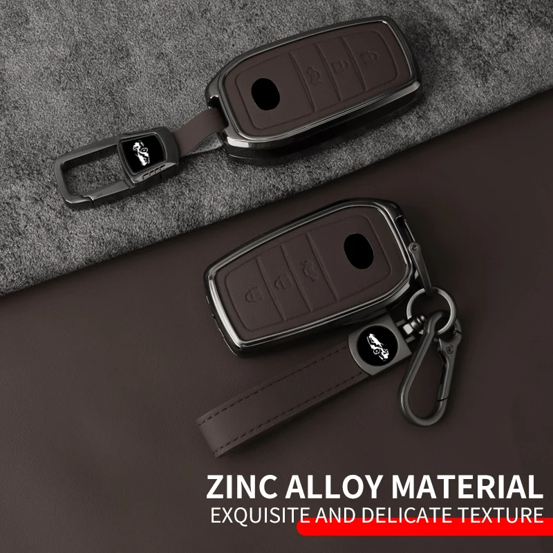 New Zinc Alloy Car Remote Key Case Cover Holder for Toyota Crown Handa Corolla Prado Camry Thunder Land Cruiser RAV4 Accessories