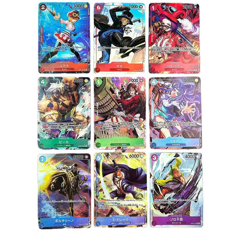 Anime Cards One Piece OPCG OP05 Nika Luffy Don Ace Sabo Boa Hancock Law Nami Zoro Replica Japanese Game Anime Collection Cards