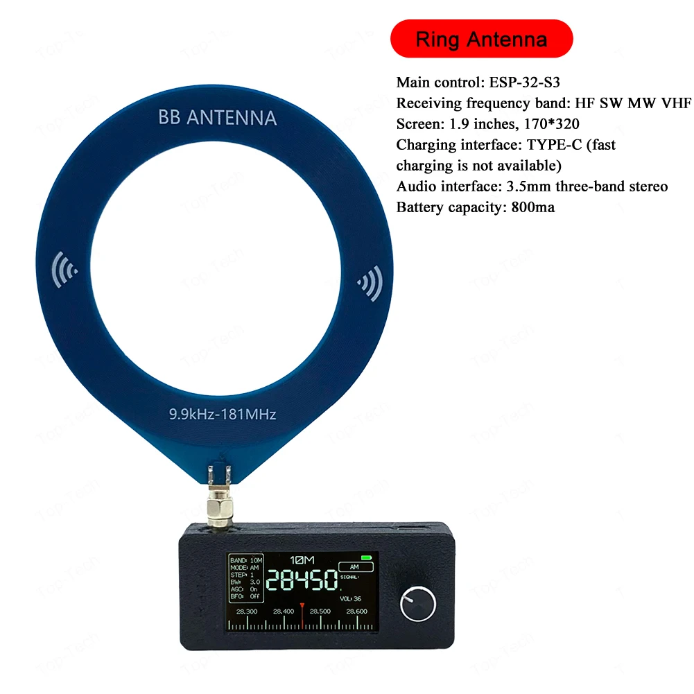 ミニポケットラジオ USB AM/FM 受信機