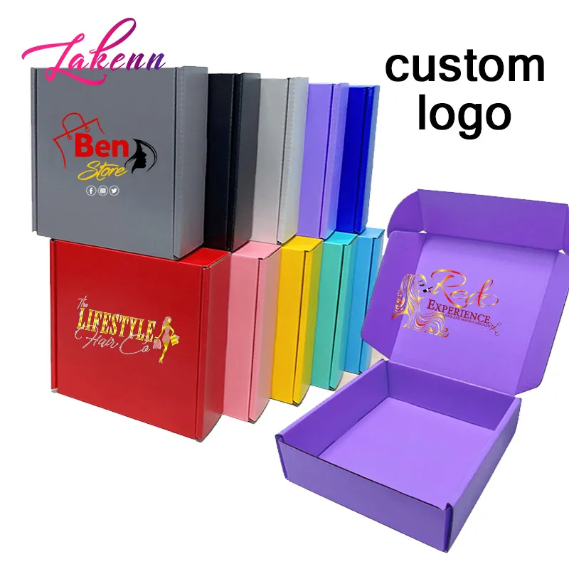 

Sturdy Packaging Box Perfect Gift Giving Box Strong Business Shipping Box Logo Customize Cardboad Box Pink Black White Red Blue