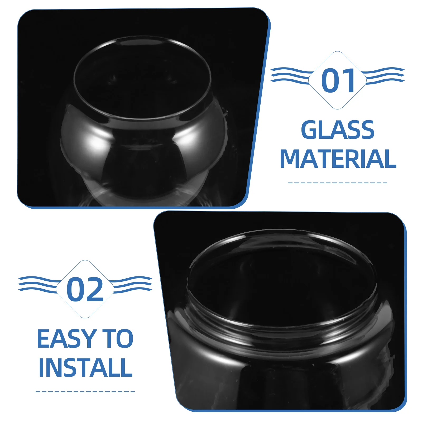 Replacement Glass Globe for Lamps Oil Lamp Shade Tall Clear Hurricane Lamp Cover Vintage Lantern Light Fixture