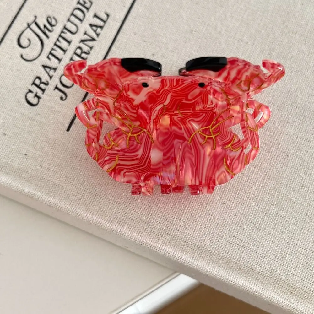 

Sweet Ocean Animal Hair Clip Korean Style Beach Headwear Crab Fish Hair Claw Hair Accessories Acetic Acid Geometry Shark Clip