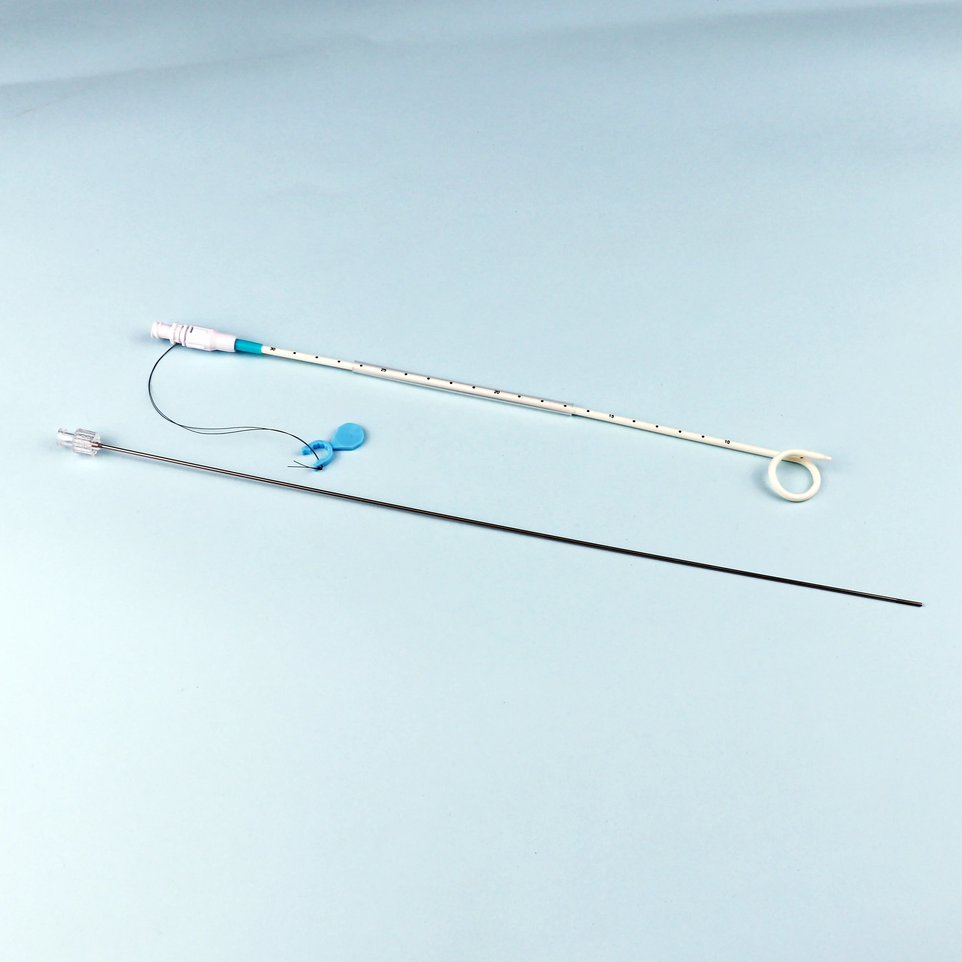 medical disposable kidney pigtail tube set percutaneous nephrostomy drainage catheter kit