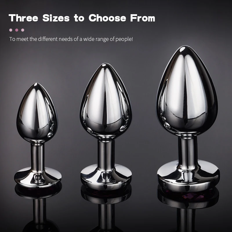 Steel Annal Plug Men Women Adult Trainer Sex Toys Stainless Metal Butt Couple Intimate Masturbator Dildo Ass Tool for Relaxation