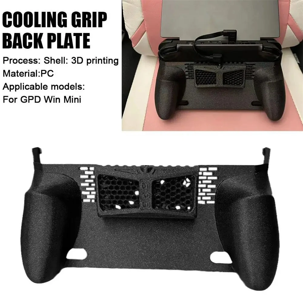 Hand Grip with Cooling Fan for GPD Win Mini, Heat Dissipation Gamepad Modified Cooling Grip, Handle Game Stand Protective Cover