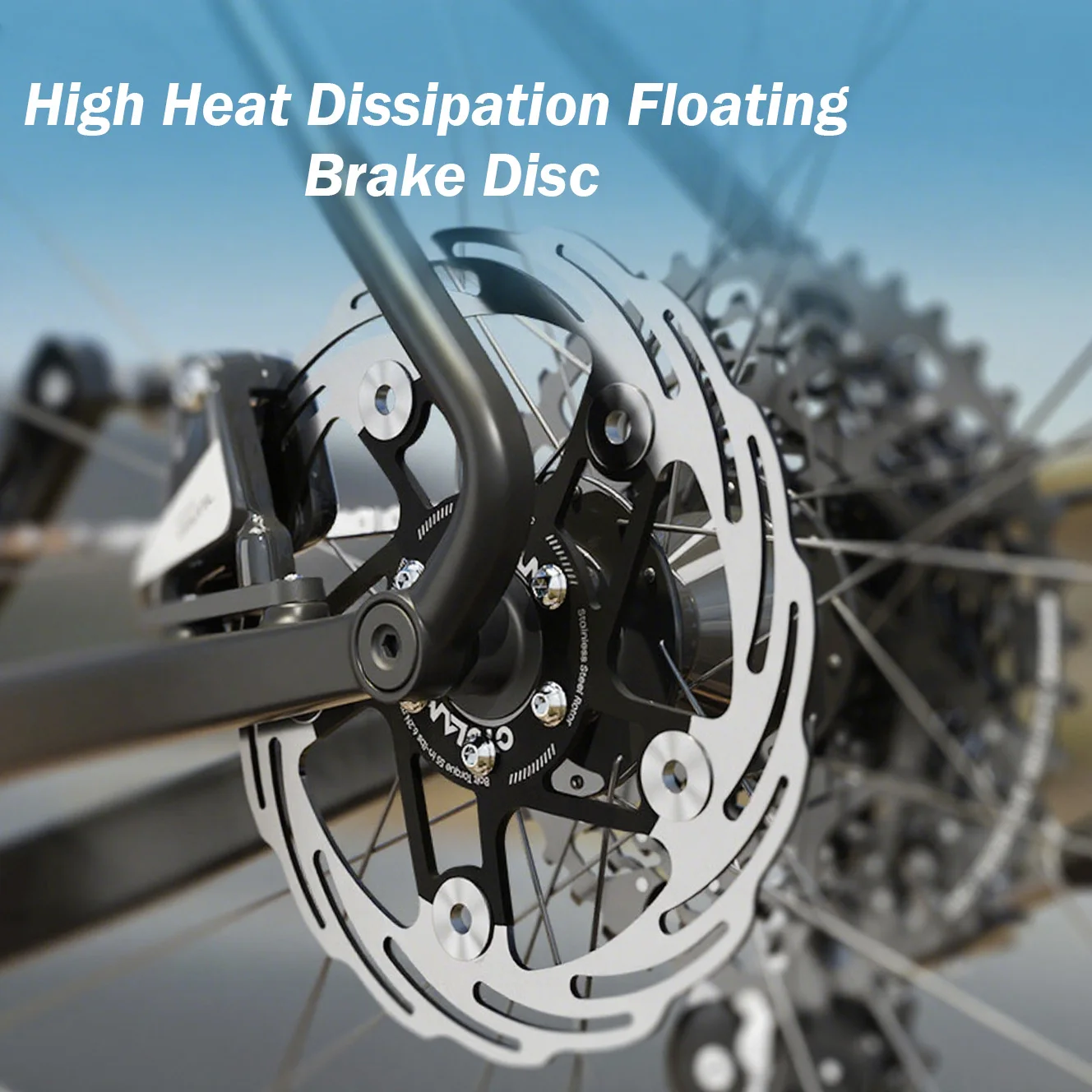 

CYCLAMI велосипедный ротор дискового тормоза 160 180 мм плавающий утолщенный анодированный сверхлегкий диск с быстрым охлаждением для Mtb или шоссейного велосипеда