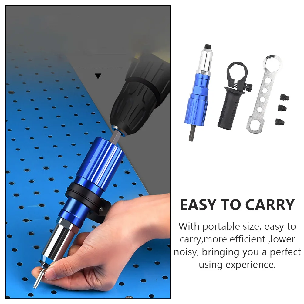 1 комплект, адаптер для заклепок, разъем для дрели, беспроводной клепальный инструмент из алюминиевого сплава для автомобильного электрического кондиционера, двери, окна