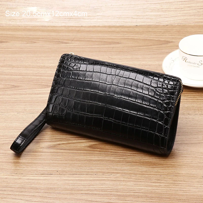 Genuine leather bag 2024 new versatile men\'s handbag new fashionable change bag card bag