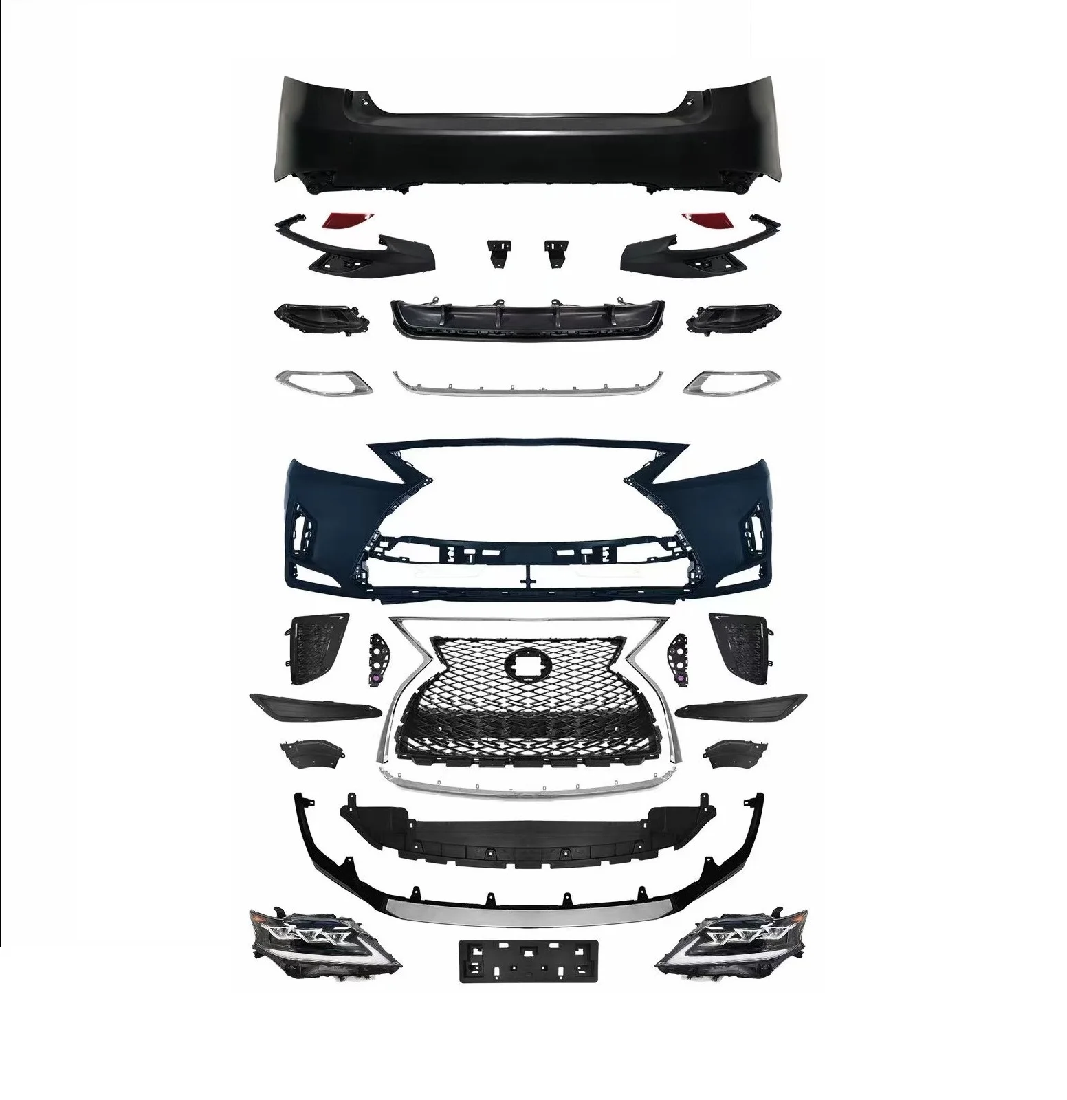 LDR body kits front bumper grille for Lexus RX 2009-2015 Upgrade to 2022 for lexus sports new style accessories