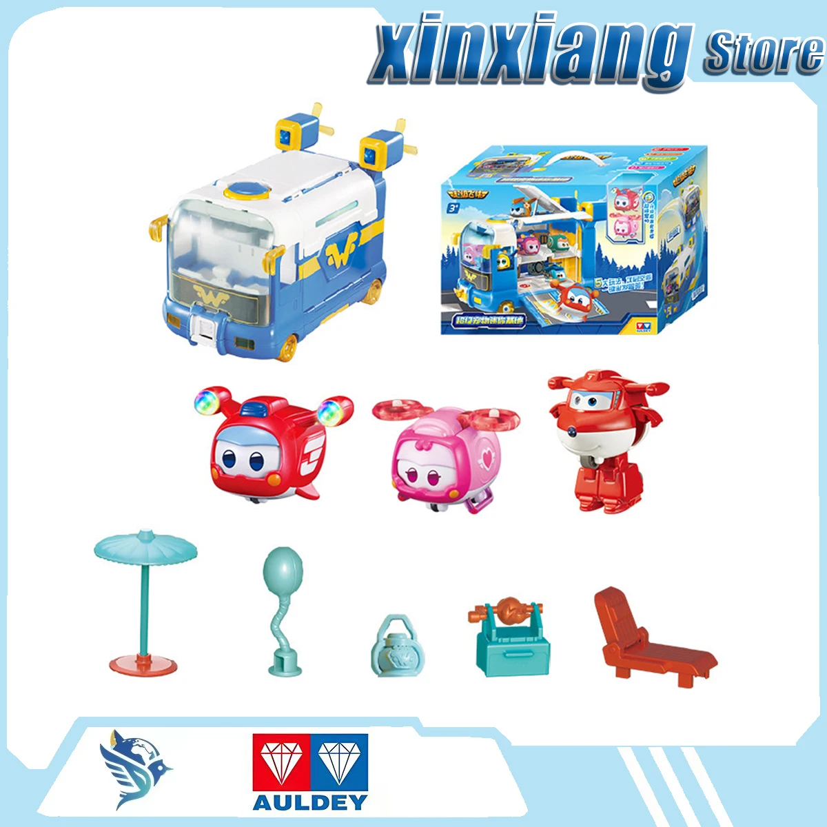 

AULDEY Super Wings Transforming Robot Cartoon Characters In Anime Manga Mini Super Pet Dinosaur Base Bus Children'S Transforming