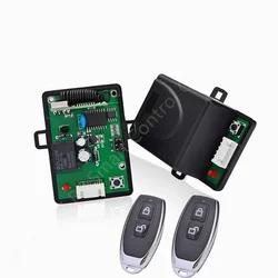 Wholesale Garage Door learning code 1527 Remote Control And Receiver 433MHZ 1 channel 12/24v DC for aitomatic door