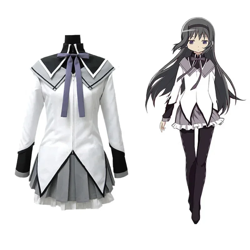 

Новый костюм для косплеяAkemi Homura Puella Magi Madoka Magica, юбки и парики, женские чулки, аксессуары для заколок NV61x;3,v'9.e;7'