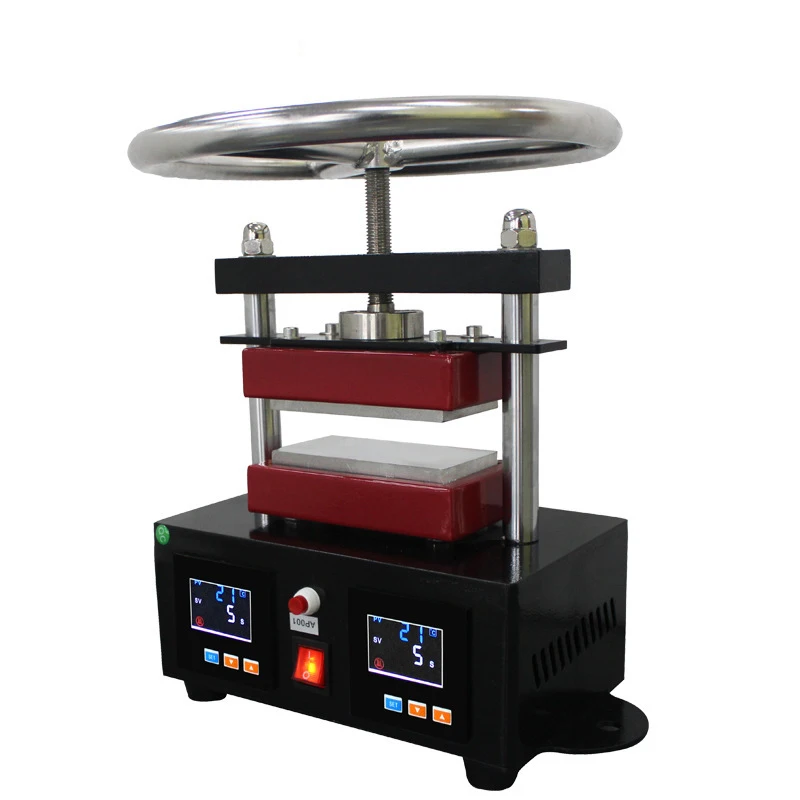 CK220 Manual Rosin Press 110V/220V/800W High Pressure Heat Exchanger Top And Bottom Plate Hot Press Rosin Extraction Tool