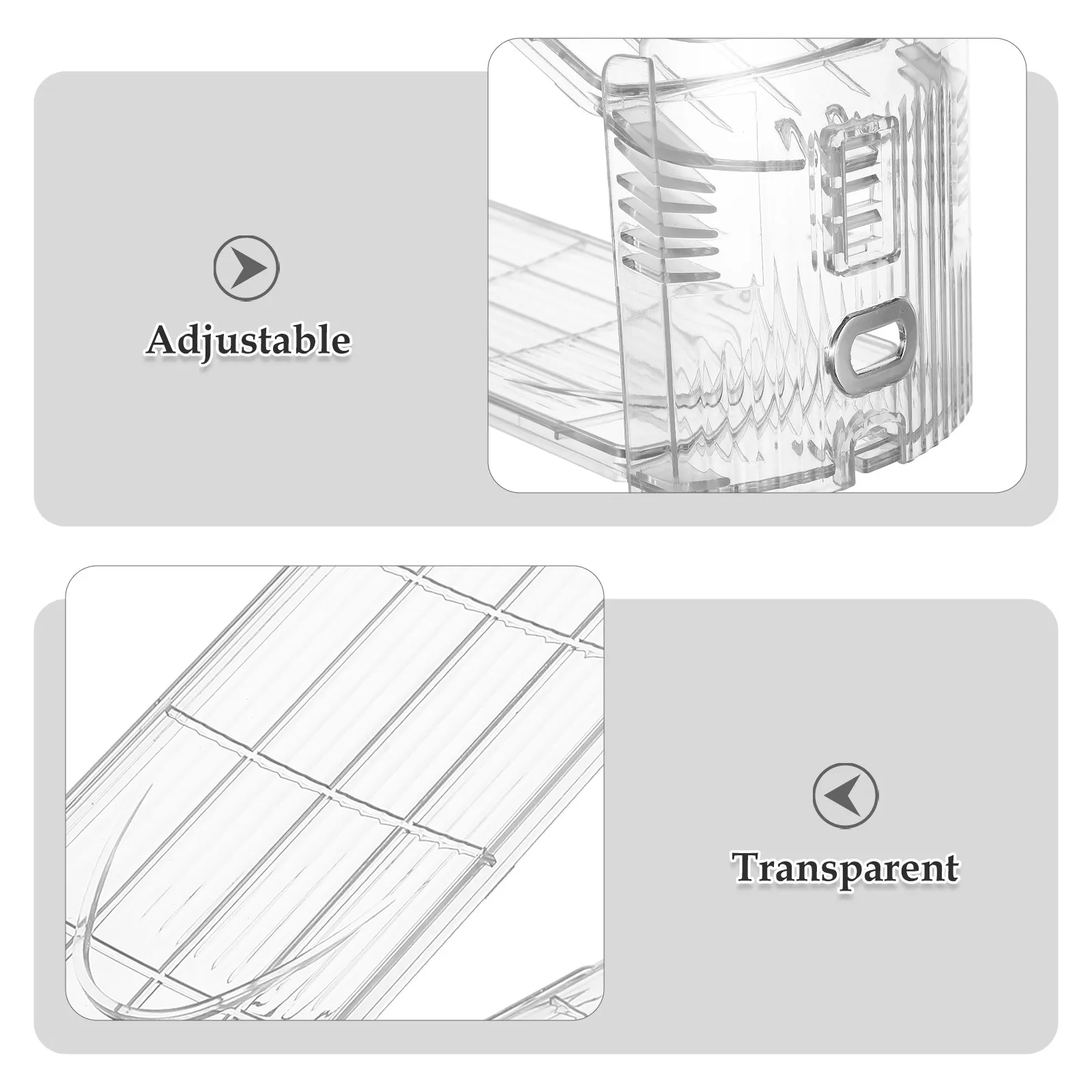 4Pcs Adjustable Double Layer Shoe Rack Transparent Organizer Space Saver Shoe Holder for Closet Entryway Heels Sneakers Storage