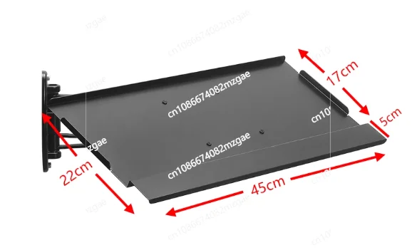

Беспроводная мышь с поворотным держателем для клавиатуры, эмулятор гоночного руля, алюминиевый кронштейн, специальная пластина, настенное крепление, телескопическая регулировка