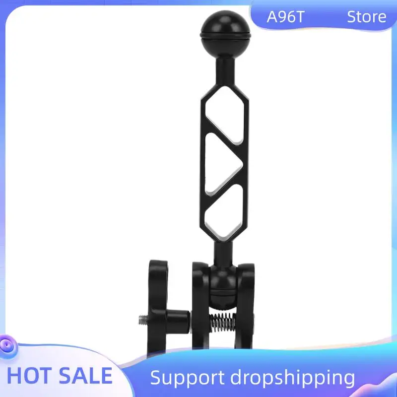 

A96T Aluminum Alloy Scuba Diving Light Torch Dual Ball Joint Arm And 1 Set Butterfly Clip Clamp Mount