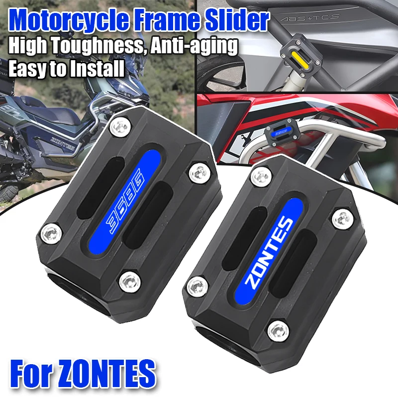 

For ZONTES 368G 2024 2025 368E 368M 368K 703F 350D 350M 350K Universal 22 25 28MM Motorcycle Bumper Protection Block
