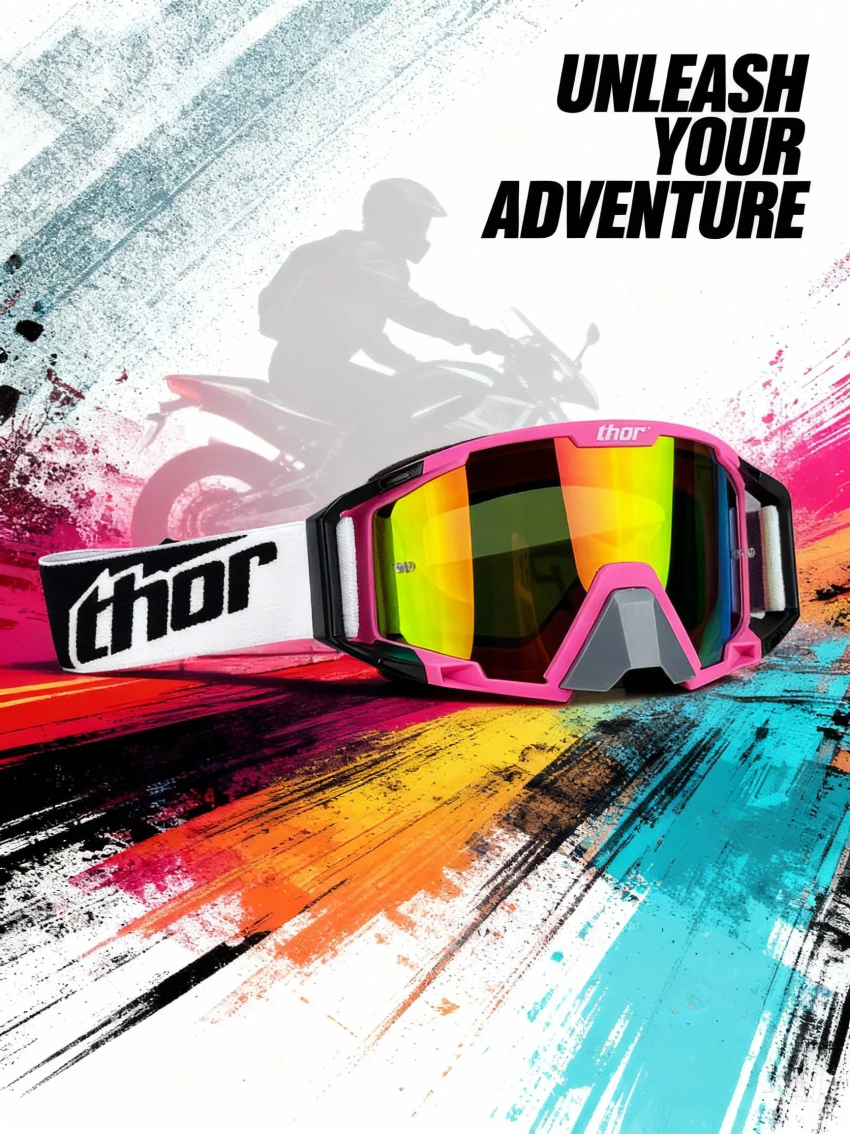 

Hot Motorcycle Glasses Men Motocross Goggles Helmet MX Moto Dirt Bike ATV Ski Outdoor Sports Scooter Mask