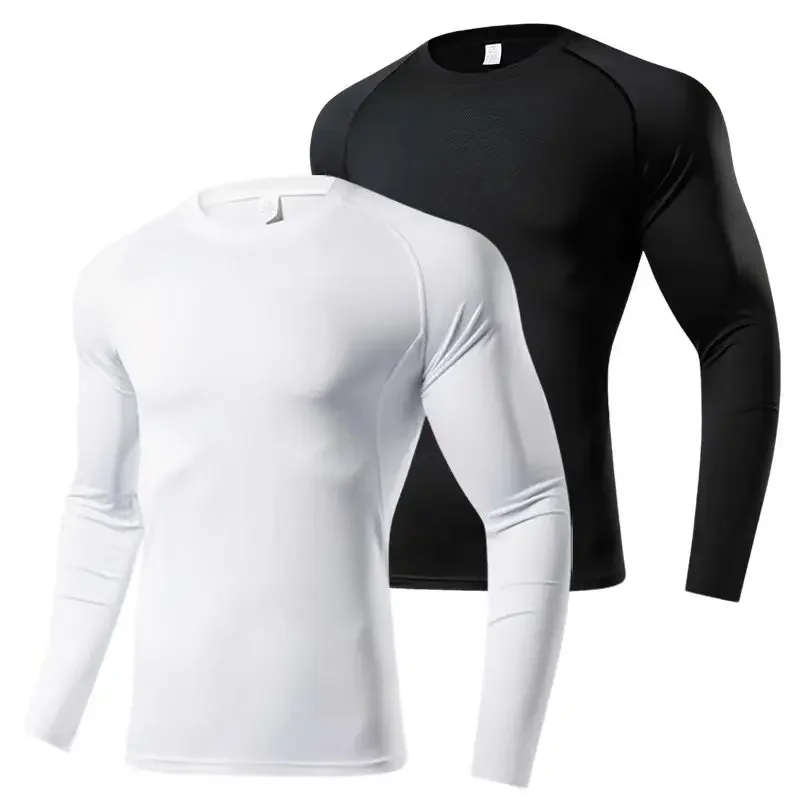 

Men's fitness long sleeve suit, sports T-shirt tight and elastic, gym fitness training, quick dry comfortable fit
