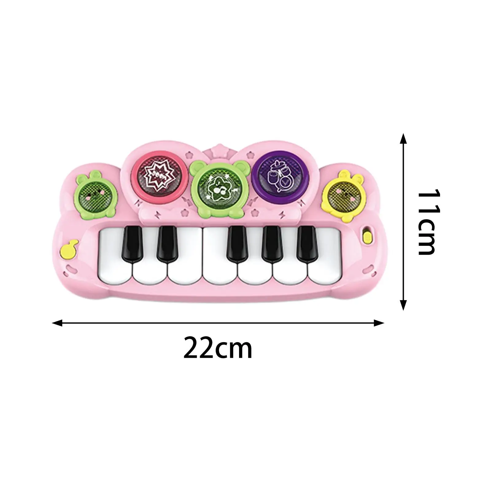 Brinquedo piano bebê com luz, instrumento musical educativo, brinquedo musical para crianças, meninos e meninas, presente de férias, 1-6 anos de idade