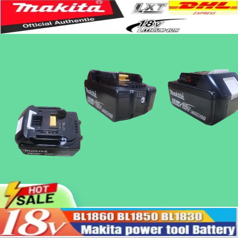 

100%18V 6.0Ah Battery original Makita Power Tools ,For Makita BL1830 BL1830B BL1840 BL1840B BL1850 BL1850B RechargeableBattery