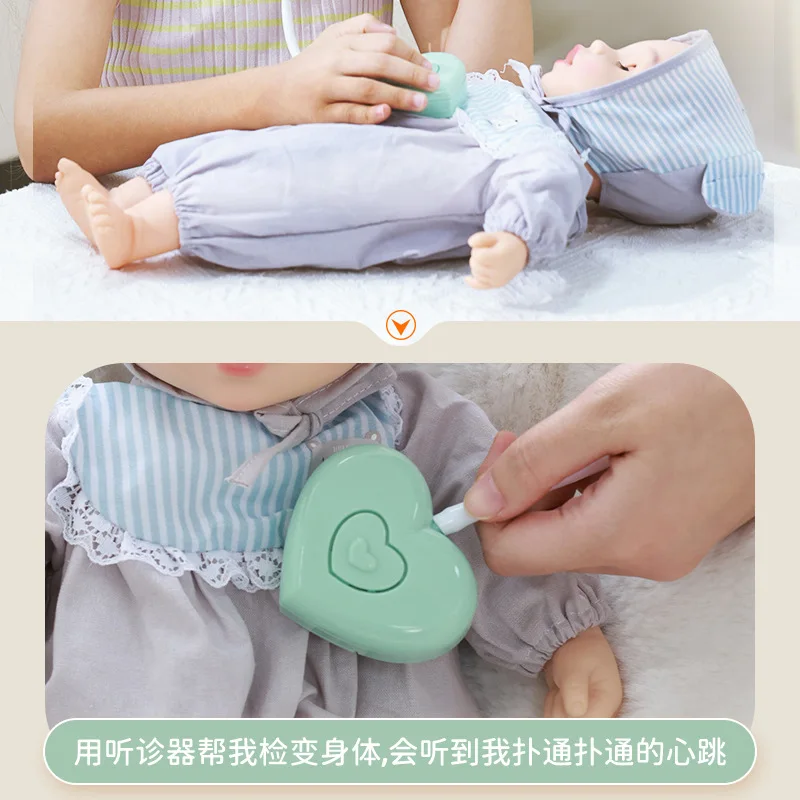 40cmのリボーンドール、シミュレーションで話したり、歌ったり、授乳したりできる、赤ちゃんのおもちゃ、リボーンシリコンベビー
