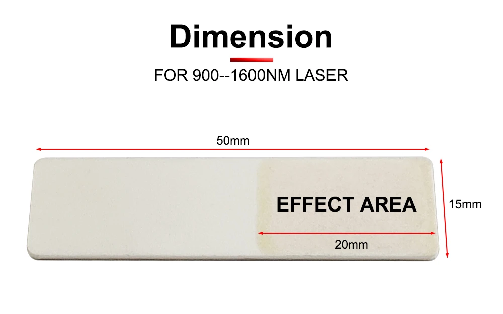 HUNST IR Erkennung Ausrichtung Karte Infrarot Dimmer Visualizer Kalibrator Keramik Platte Für YAG 1064nm Faserlaser LED Diode Bea – Detail 2