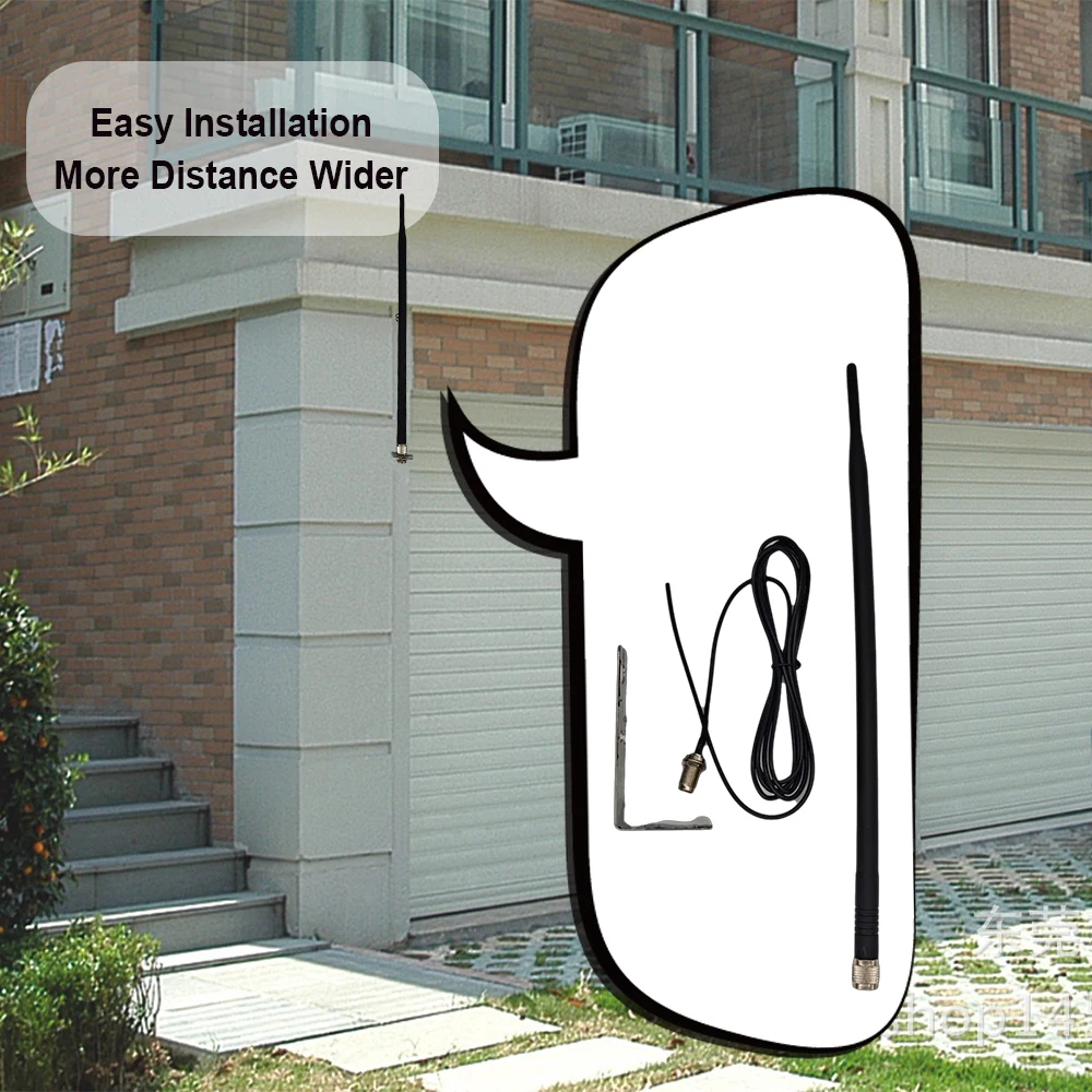 원격 제어 게이트/차고 오프너용 고이득 868MHz 안테나 868.35mhz/868.8mhz 부스터, 무선 신호를 200m까지 부스터링