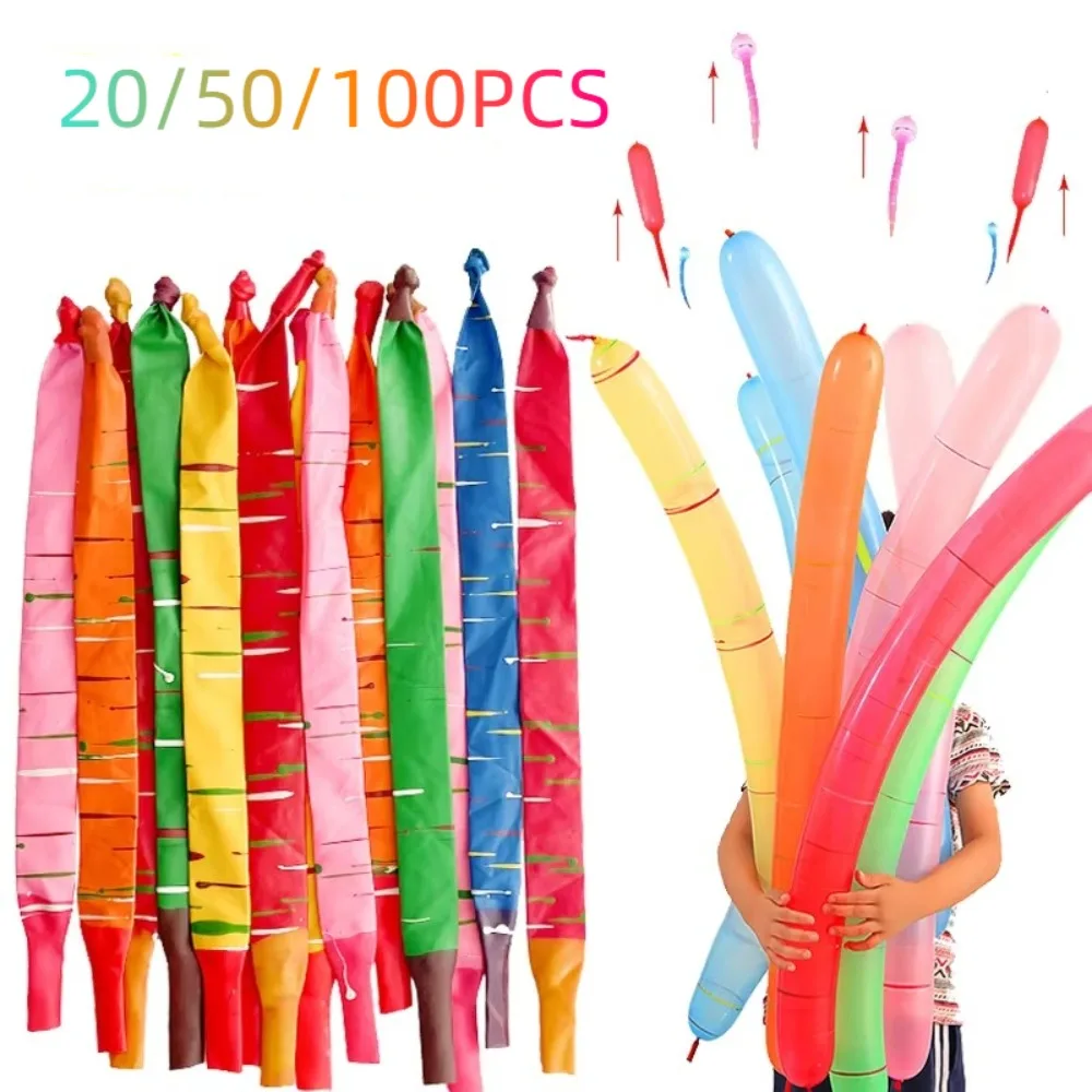 

20/50/100Pcs New Mixed Color Flying Rocket Balloon Squeaking Thickened Inflatable Air Balls Kids Gifts Classic Toys Outdoor Fun