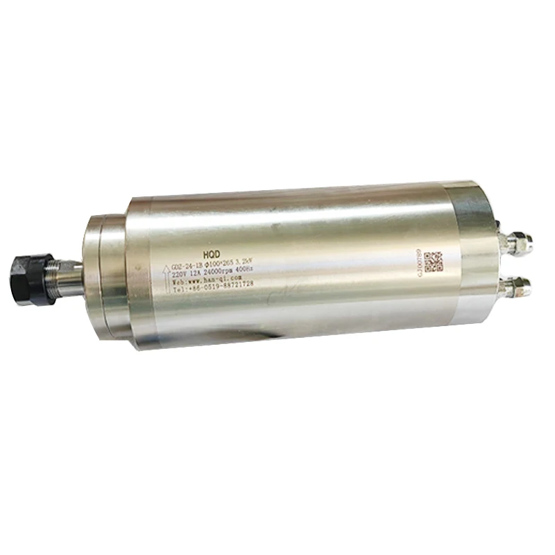 Шпиндель с водяным охлаждением HQD 3,2 кВт диаметром 100 мм для гравировального станка