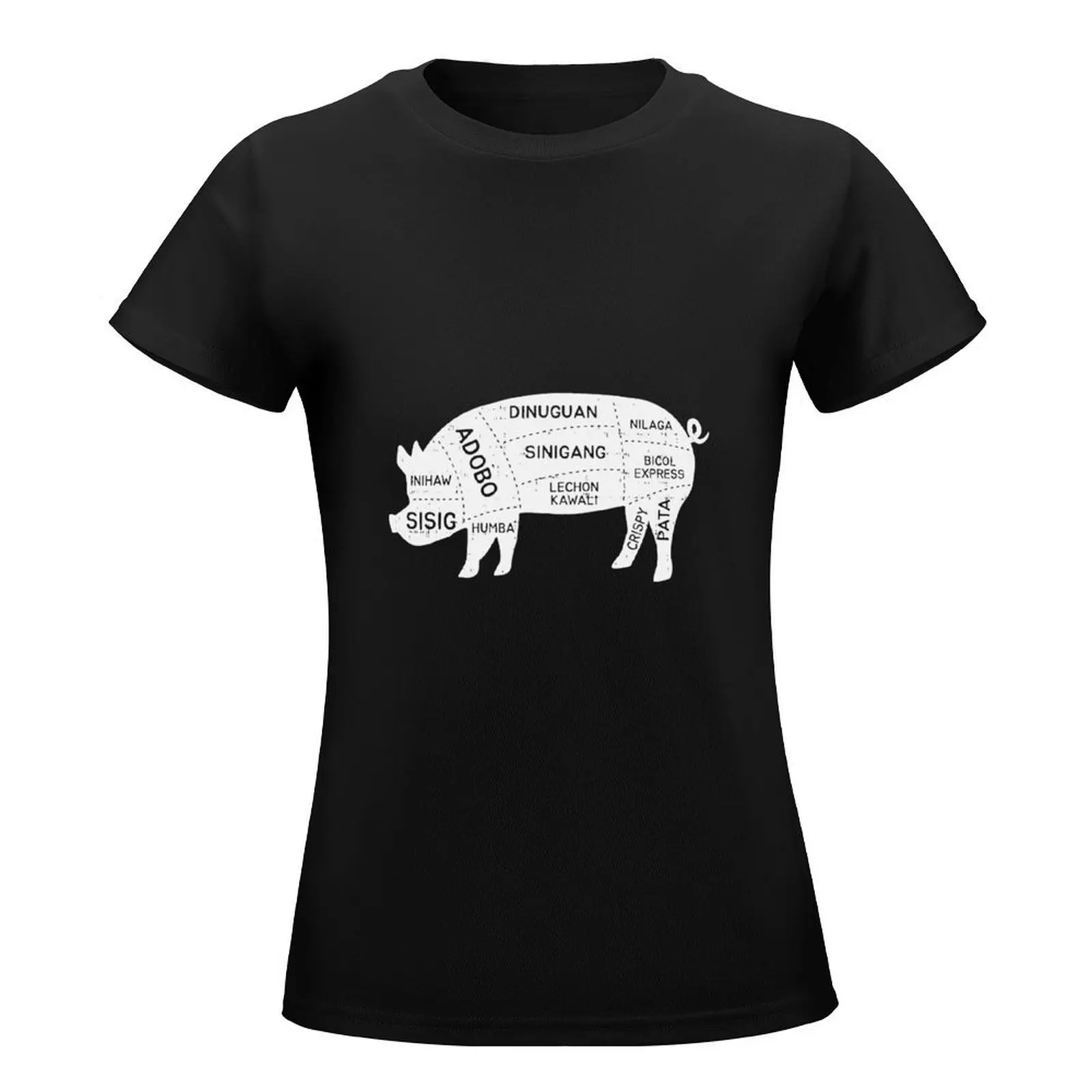 Funny Filipino Pork Recipe Dish Pinoy Food Adobo Sinigang Sisig Lechon Kawali Dinuguan Bicol Express Crispy Pata Eatout  T-Shirt