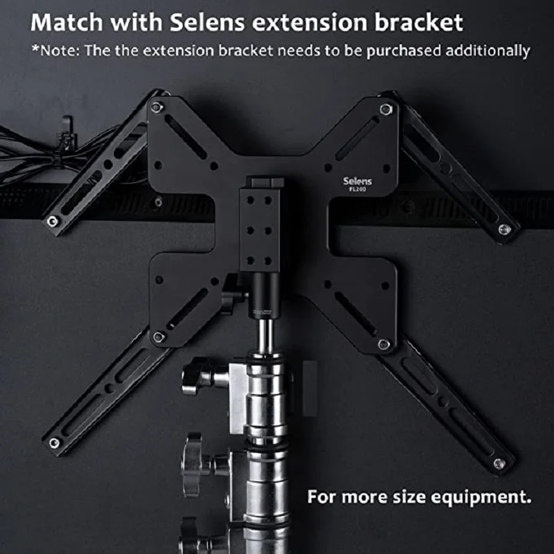 Selens TV Mount Bracket Stand Attachment and Wall Mount Removable Adapter Plate for Monitor Tripod Photo Photography Accessories