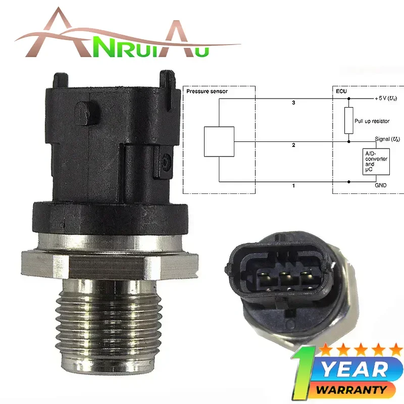 

Fuel Rail High Pressure Sensor For Vauxhall Antara Insignia 1.6 2.0 2006-2023 Diesel AWD FWD 93181654 93185626