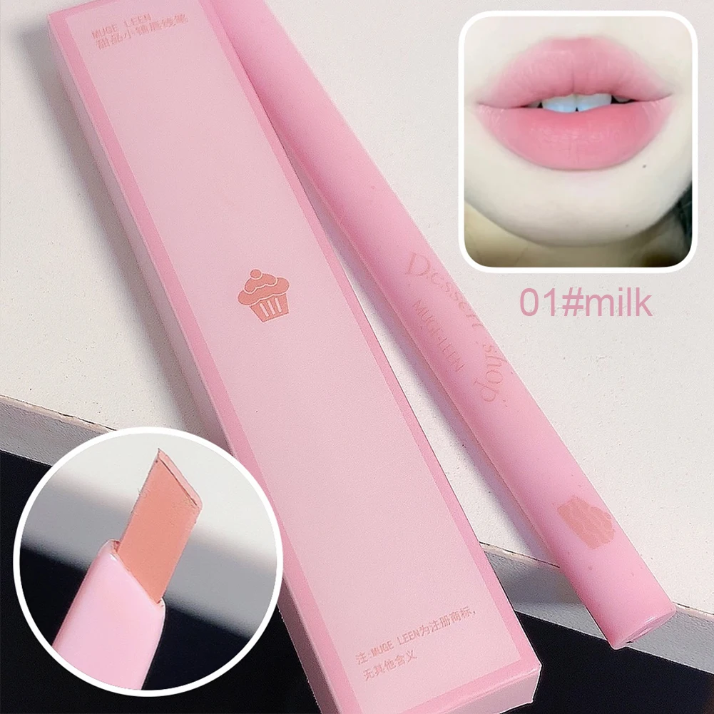 Milk Matte Smooth Lip Liner Pen Nude Pink Lip Tint Lips Cosmetic Waterproof Lasting Contouring Lips Lip Stick Pencil