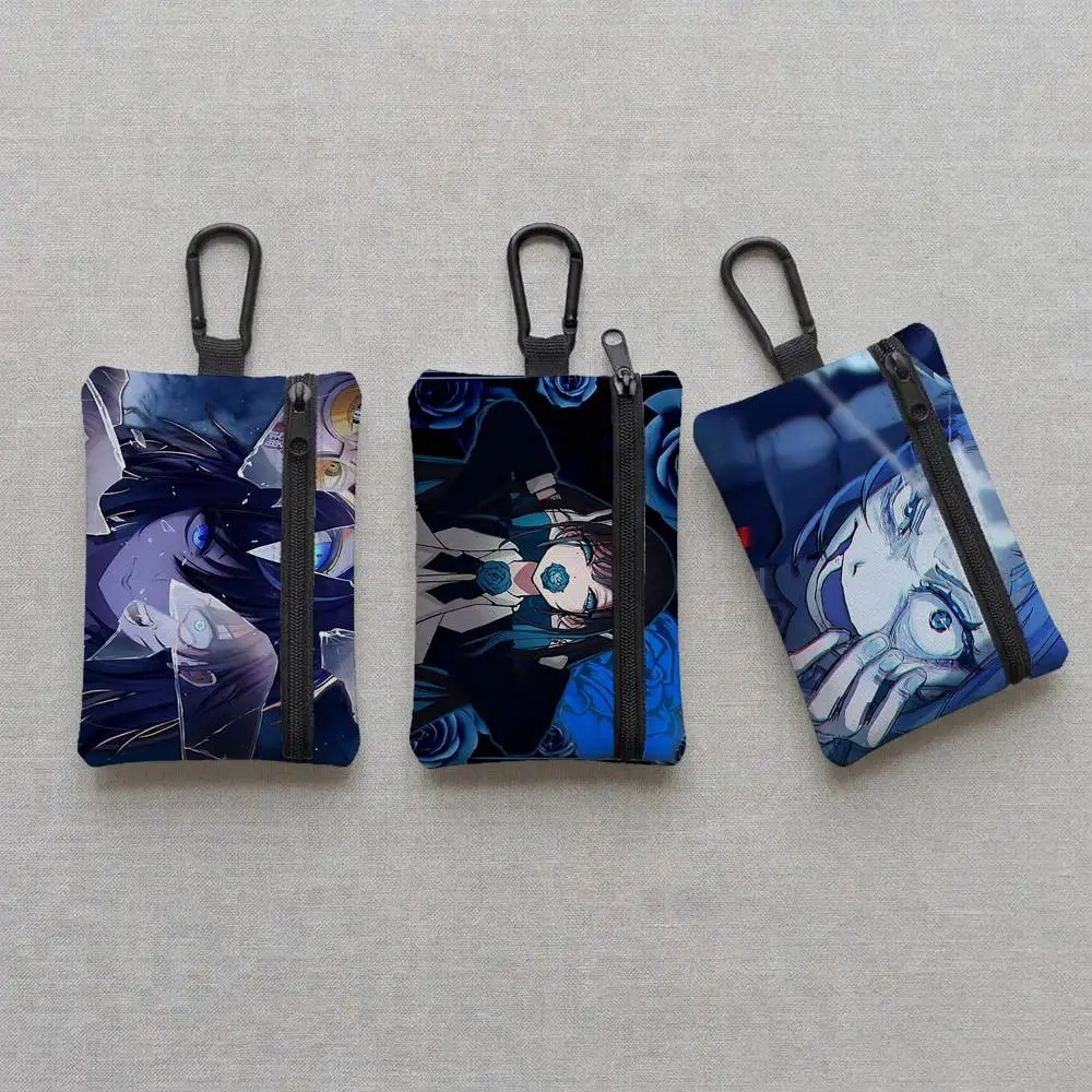 Cartoon A-Ado Cool Singer Everyday Oxford Cloth Zipper Coin Purse - Lightweight Card Holder & Hanging Key Pouch