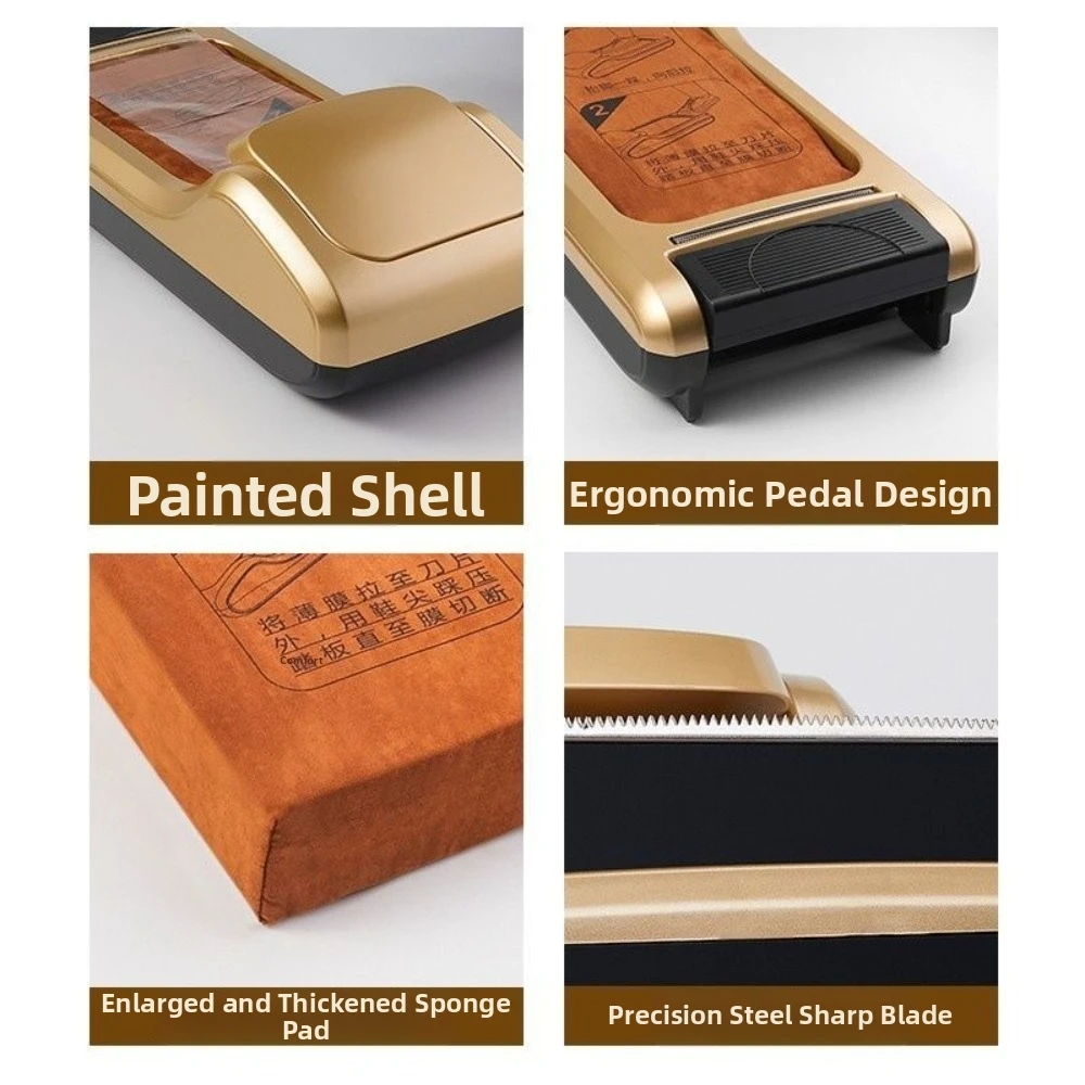 

Hands-Free Automatic Shoe Film Dispenser Dustproof Step on Design Shoe Cover Machine Sanitary Fully Automatic Overshoe Device