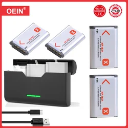 1860mAh Battery Pack with Charger Box TF Card Storager for Sony NP-BX1, NP BX1 Battery, HX300 HX400 HX50 HX60 GWP88 AS15 ZV-1F/W