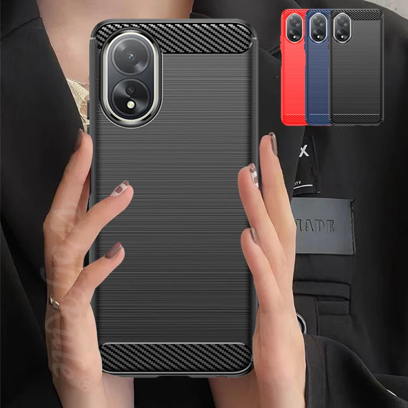 

For OPPO A38 4G Case Cover OPPO A38 4G Capas New Utral-thin Bumper Back Shockproof Soft TPU Carbon Fiber Fundas OPPO A 38 A38 4G